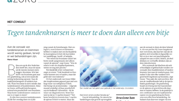 De orofaciaal fysiotherapeut kan helpen bij tandenknarsen!